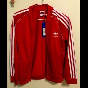 Adidas Superstar Jacket , red, kids size: M